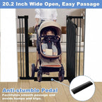 40.5" Extra Tall Baby Gate for Stairs, 29.5"-40.5" Extra Wide Dog Gate Indoor - Image 5