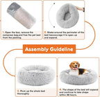 Sweetcrispy Donut Dog Bed, Large Round Calming Cat Bed - Image 4