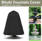 Bitubi Fountain Cover（36"x42"） 600D Oxford Cloth Garden Fountain Statue - Image 2