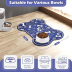 Dog Cat Mat for Food and Water, Rapid Absorbent Pet Feeding Mat, Bone Shaped - Image 7