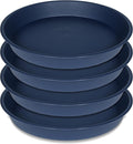 4 Pack of 16 17 inch Plant Saucer, 2.3" Depth, Heavy Duty Deep Plant Trays by Bleuhome