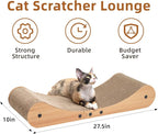 Nekosan Cat Scratcher Cardboard Bed, 27.5" Extra Large Cat Scratch Sofa Bed - Image 2