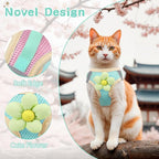 Cat Harness and Leash Set for Walking Escape Proof, Adjustable Kitten Harness - Image 2