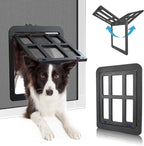 PETLESO Dog Door for Sliding Door, Lockable Dog Screen Door by PETLESO