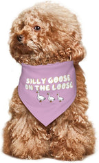 Silly Goose on The Loose Triangle Dog Bandana, Summer Bandana Funny Triangle - Image 7