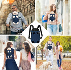 FEimaX Dog Carrier Backpack Pet Legs Out Front Cat Travel Bag, Adjustable Puppy - Image 6