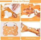 Dog Cat Mat for Food and Water, Rapid Absorbent Pet Feeding Mat, Bone Shaped - Image 5