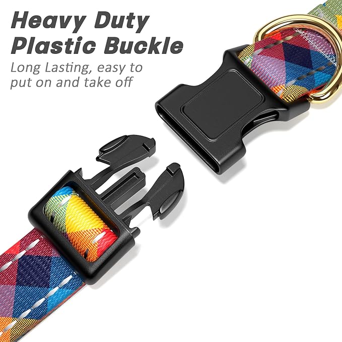 Reflective Dog Collar for Extra Small Dogs, Cute Boho Adjustable Heavy-Duty - Image 4