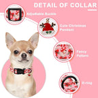 Unique Style Paws Christmas Dog Collar, Lightweight & Adjustable Pet Collar - Image 3