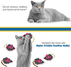 SunGrow 12 Pack Cat Crinkle Mice, 6x1.5 Inch Mice - Image 5
