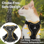 Cat Harness and Leash, Reflective Cat Harness Escape Proof - Image 3