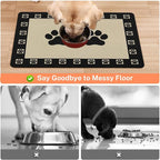 Absorbent Pet Dog Bowl Mat for Food and Water, Pet Cat Food Feeding Mat - Image 3