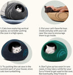 MEOWFIA Cat Cave – Premium Felt Cat Bed - Image 7