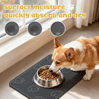 Dog Food Mat, Diatom Ooze Cat Water Mats Non Slip - Image 3