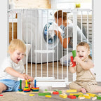 37 Inch Tall Baby Gate with Cat Door, Adjustable 29.55" and -40.55" Wide Auto - Image 7