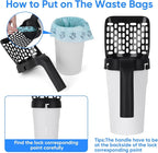 MYPIN Cat Litter Scooper with Holder, Upgraded Cat Litter Shovel with Bags and - Image 6
