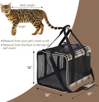 EXPAWLORER Large Cat Carrier Dog Carriers Soft - Image 2