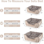 JOEJOY Rectangle Dog Bed for Large Medium Small Dogs - Image 4