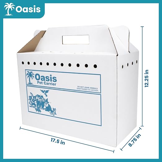 Disposable Cardboard Pet Carrier 12/Case | Sturdy Corrugated Cardboard Carrier - Image 4