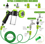Dog Washing Hose Attachment, 8-in-1 Sprayer Mode Garden Hose Nozzle - Image 9