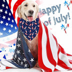 4th of July Dog Bandanas, Patriotic Pet Decorations 2 Pack, Adjustable - Image 2