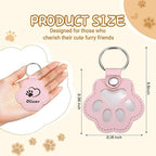 Custom Leather Pet Fur Keychain – Personalized Memorial Keepsake Keyring - Image 4