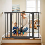 Baby Gate for Stairs, 29.7-43" Auto Close Dog Gate for Doorways & Hallways by Mumeasy-FocusonBabyPetSafetyGate