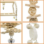 Deloky 7 Packs Bird Parrot Swing Chewing Toys-Hanging Bell Bird Cage Toys - Image 5