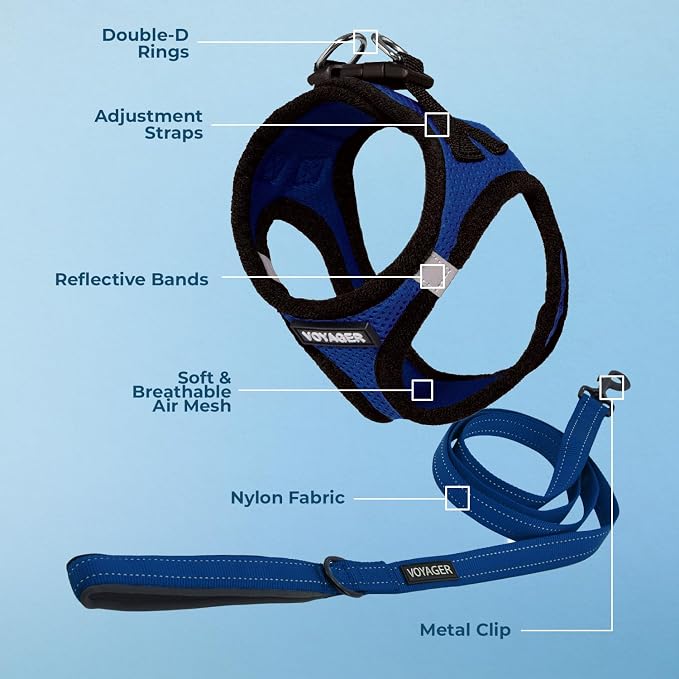 Best Pet Supplies Voyager Step-in Air All Weather Mesh Harness and Reflective - Image 4