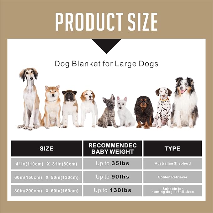 Dog Blankets for Large Dogs Upgraded, Dog Cat Flannel Blankets Washable - Image 7