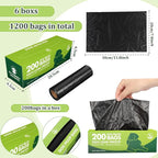 Sherr 6 Boxes Dog Poop Bags Bulk Leak Proof Dog Waste Bags Doggy Poop Bags Pet - Image 2