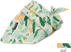 ARING PET Summer Dog Bandanas, Autumn Leaf Floral Kerchief Triangle Bibs Scarf - Image 5