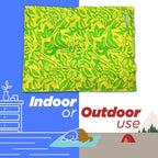 Coleman Small Green Botanical Pattern Reversible Cooling Mat – 18” x 24” - Image 6