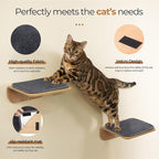 Cat Wall Shelves for Cat Wall Steps, Wooden Floating Modern Mounted Space - Image 4