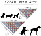 ARING PET Floral Dog Bandana, Spring Summer Colorful Flower Girl Pet Bandana - Image 7