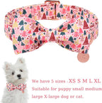 Christmas Dog Collar with Bow Tie, Adjustable Pet Collar with Cute Xmas Tree - Image 2