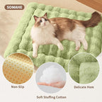 Self-Warming Cat Bed, Plush Faux Fur Pet Bed Mat - Image 5