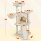 Yaheetech Cat Tree, 42in Play Tower - Image 3