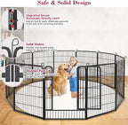 Dog Playpen Outdoor Dog Fence for Yard, 32inch 24 Panels Dog Pens Outside - Image 4