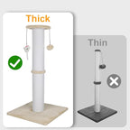 Cat Scratching Post 34 Inches Heavy Duty and Thicker Cat Scratching Post Sisal - Image 3