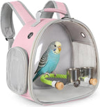 Small Bird Travel Backpack Carrier Cage by halinfer