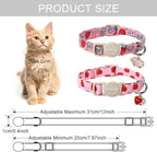 ARING PET 2 Pack Valentine's Day Cat Collars-Cute Heart Cat Collar Breakaway - Image 6