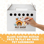 Tenceur 20 Pack Cardboard Pet Carrier Disposable Small Animal Carrier White - Image 6