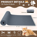 Cat Scratch Furniture Protector, 78.7"x15.8" Cat Scratching Mat, Trimmable - Image 2