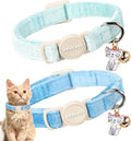 ARING PET 2 Pack Cat Collar-Cute Cotton Cat Collar by ARINGPET
