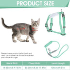 TIESOME Cat Harness and Leash Set, Adjustable Gradient Kitten Harness Escape - Image 2