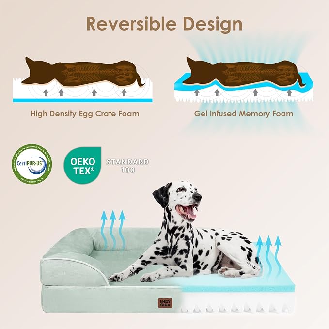 EHEYCIGA Orthopedic Dog Beds for Extra Large Dogs, Waterproof Memory Foam XXL - Image 4