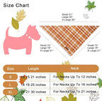 Fall Dog Bandana – Autumn Plaid Triangle Scarf - Image 2