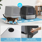 Enclosed Stainless Steel Cat Litter Box - Image 6