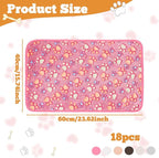 18 Pcs Dog Blankets for Small Dogs Washable Soft Fluffy Fleece Puppy Blankets - Image 3